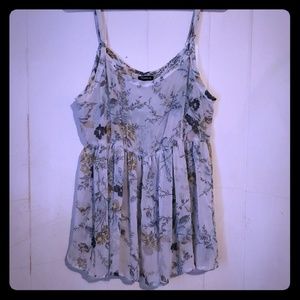 Chiffon babydoll tank top
